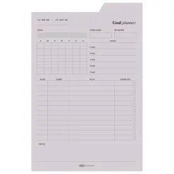 Large Schedule Index Sticky Note
