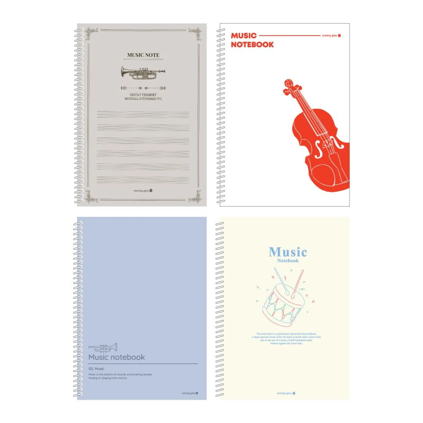 Large Spiral Music Notebook