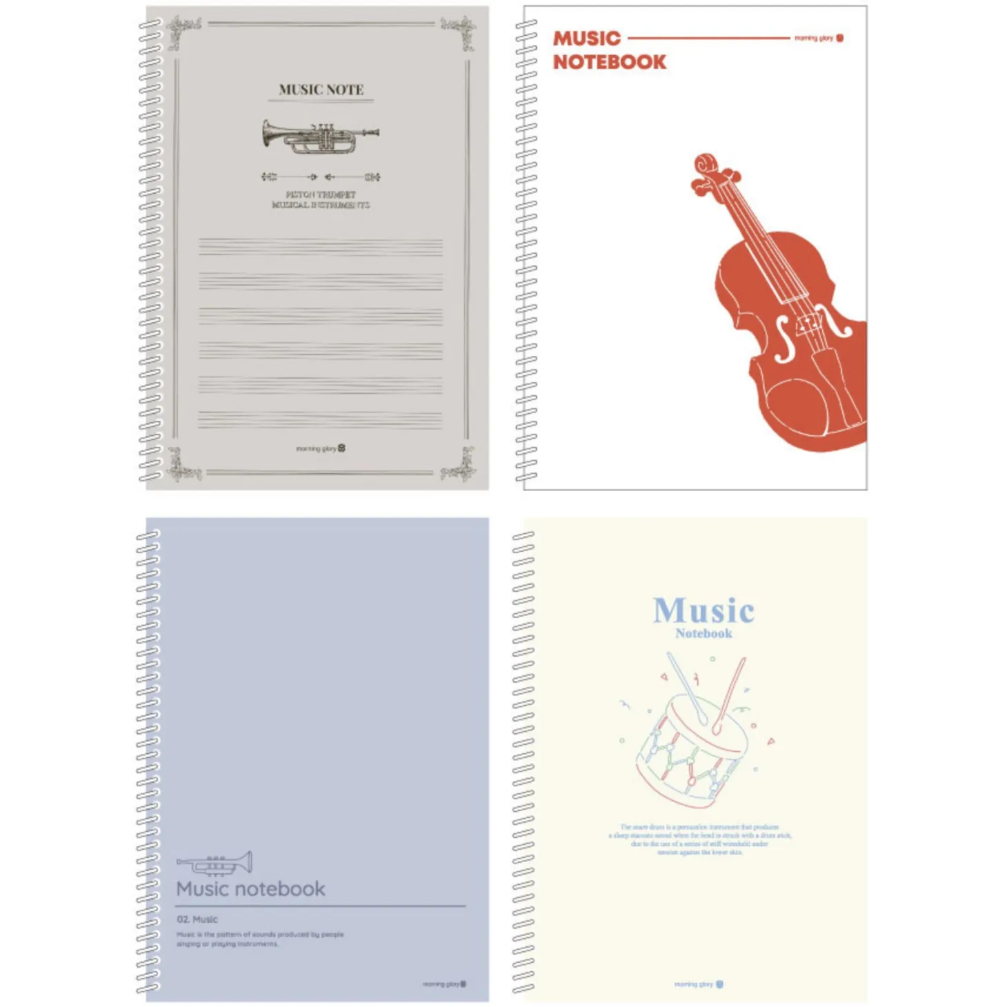 Large Spiral Music Notebook