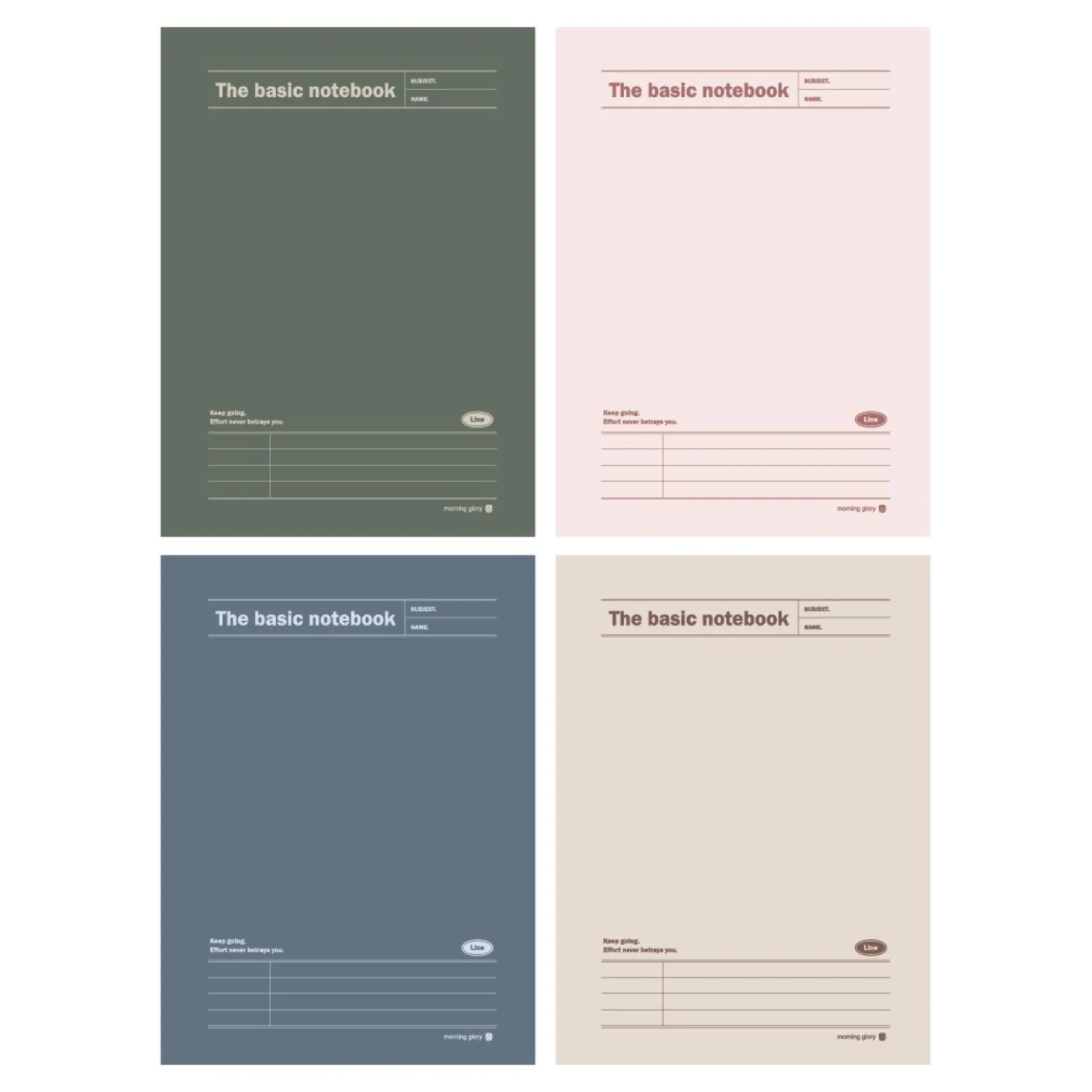 Large The Basic Lined Notebook