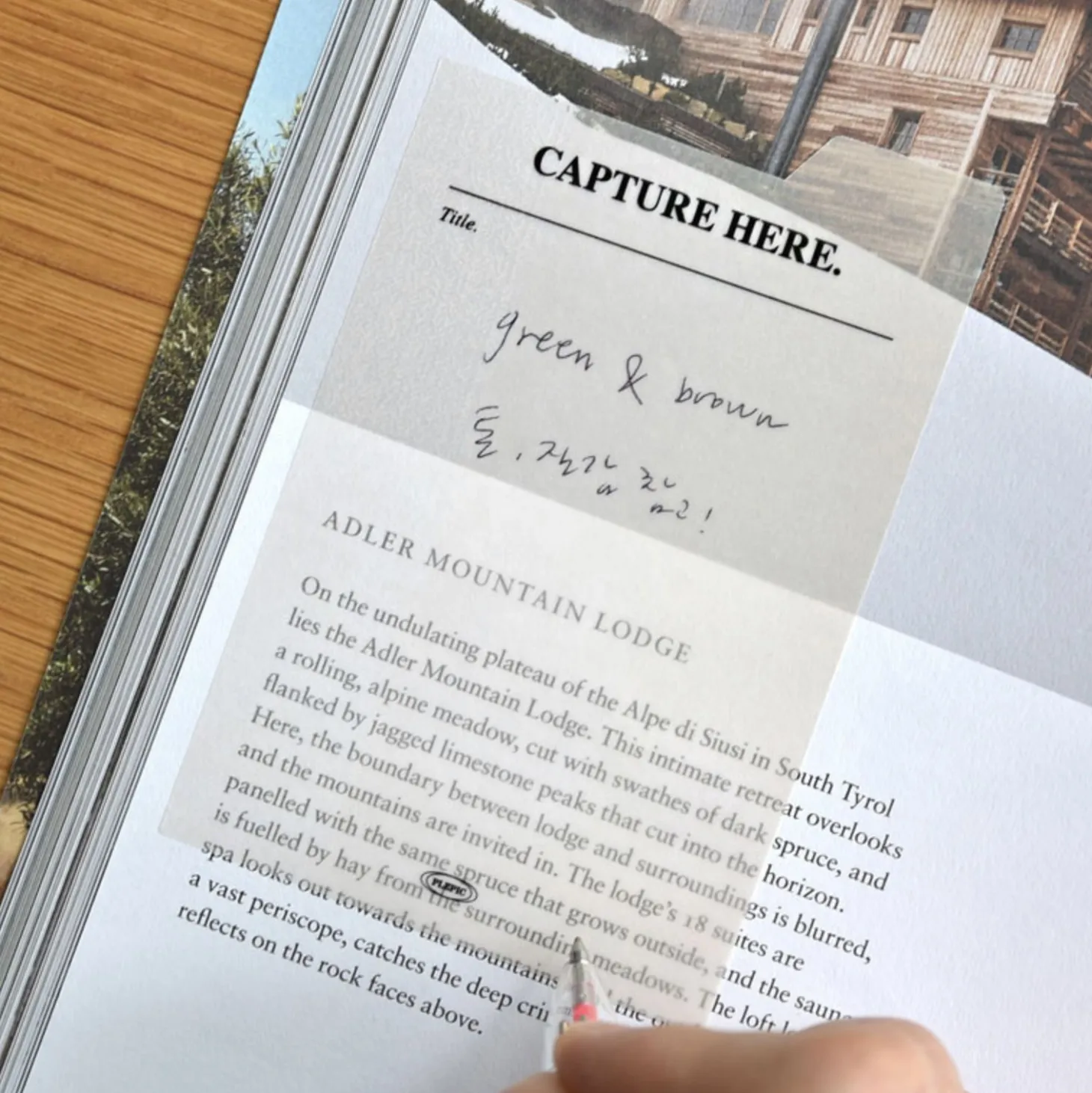 Large Tracing Index Sticky Note
