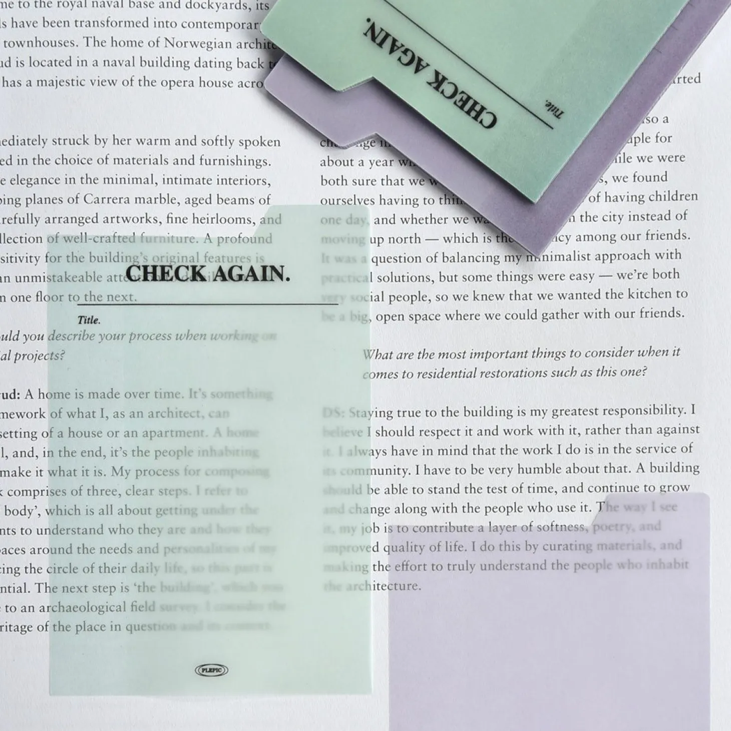 Large Tracing Index Sticky Note