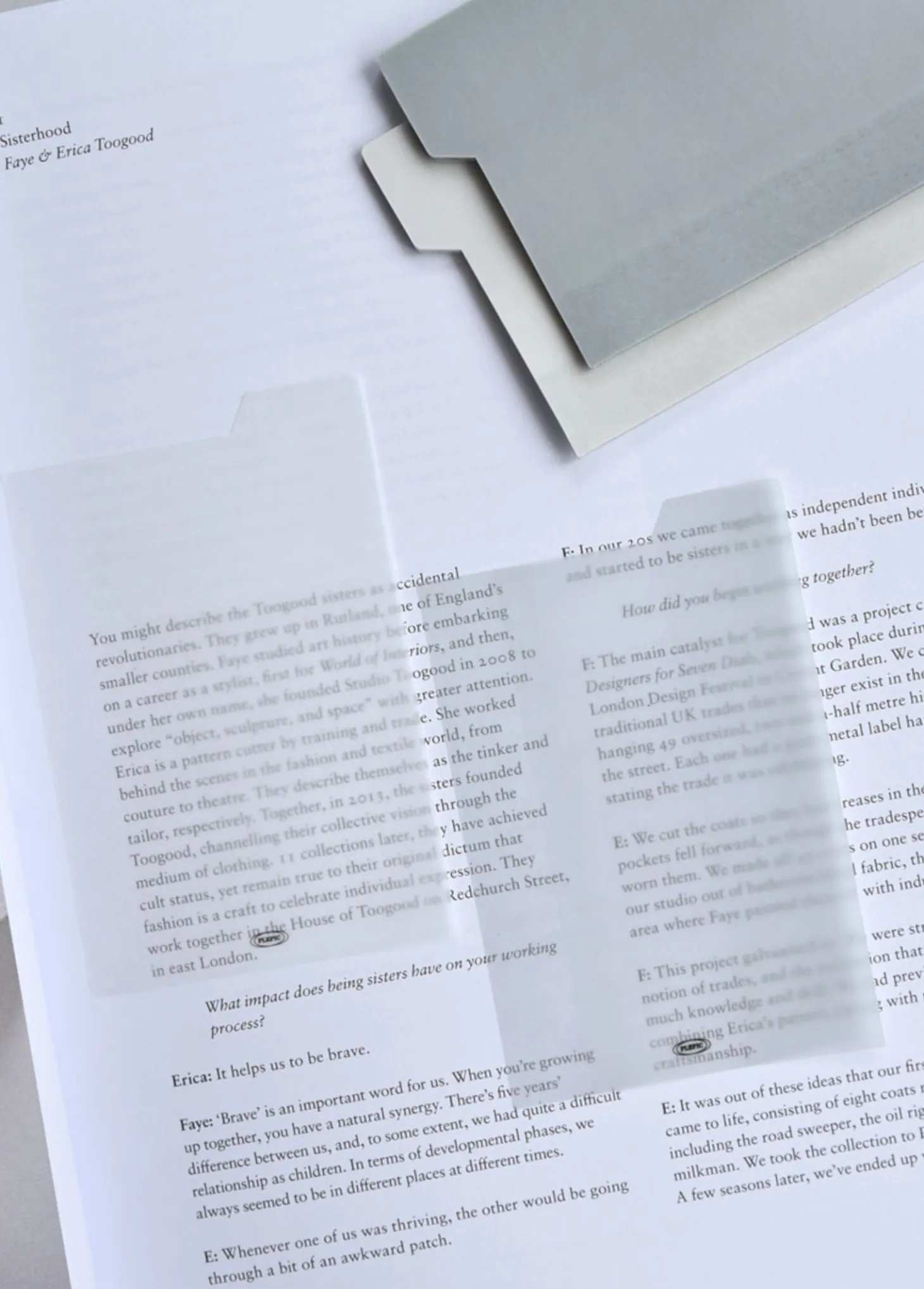 Large Tracing Index Sticky Note