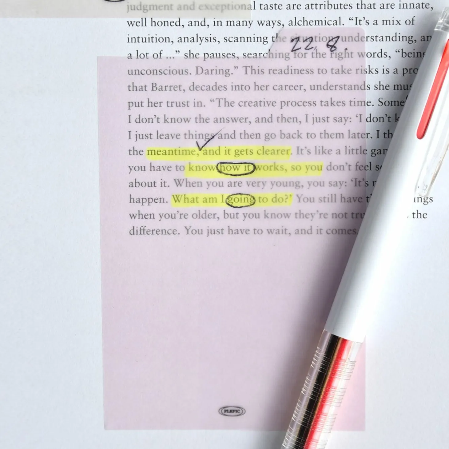Large Tracing Index Sticky Note