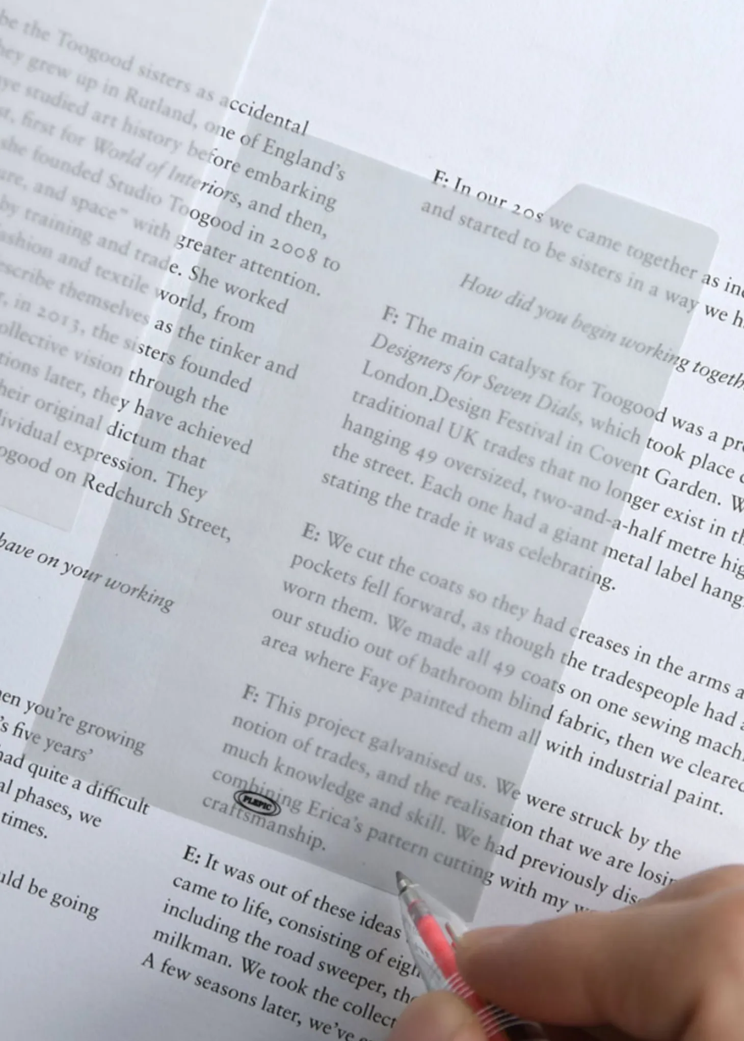 Large Tracing Index Sticky Note
