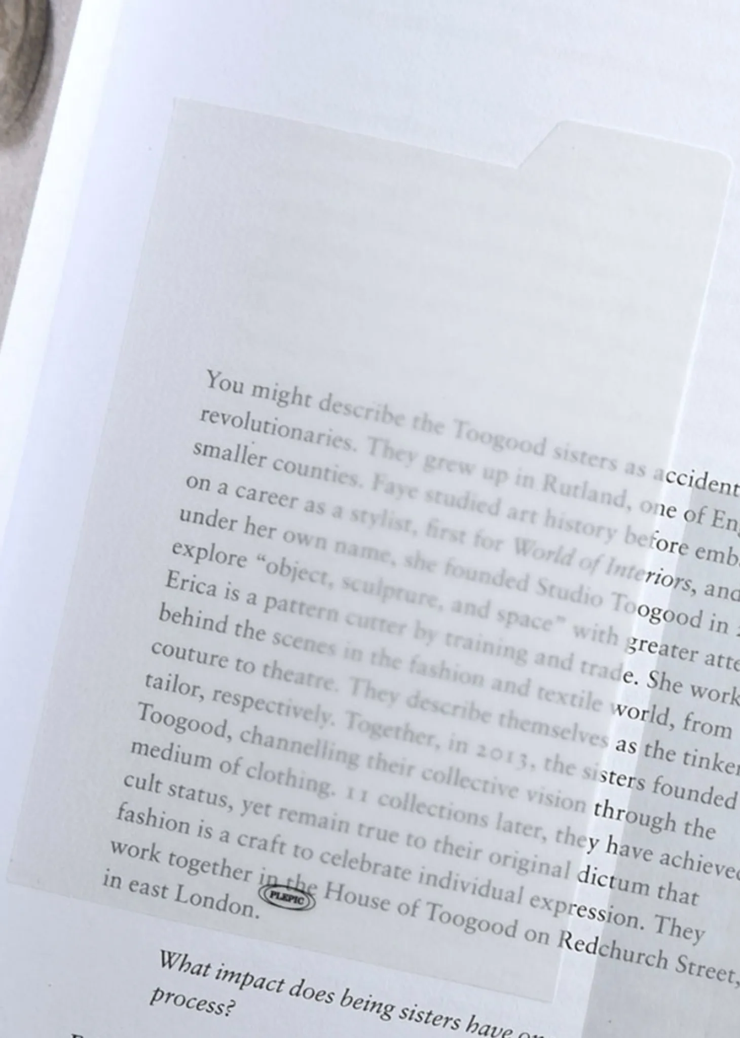 Large Tracing Index Sticky Note