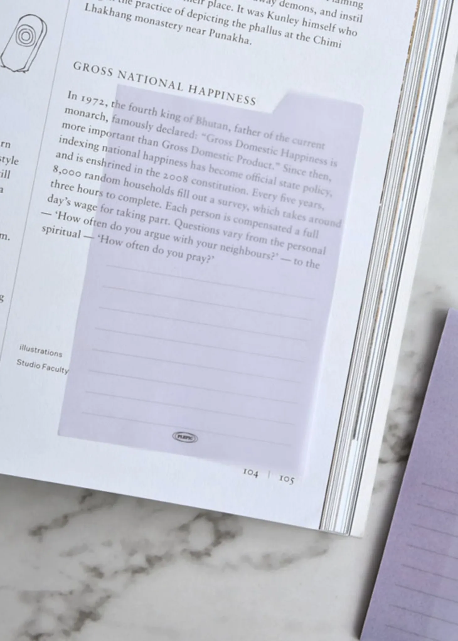 Large Tracing Index Sticky Note