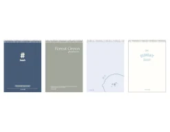Large Typography Top Bound Lined Notebook
