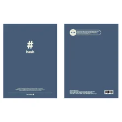 Large Typography Top Bound Lined Notebook