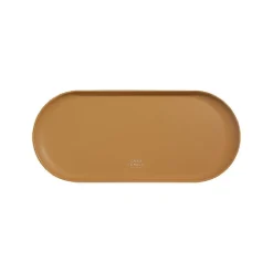 Large Vegan Leather Round Tray