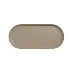 Large Vegan Leather Round Tray