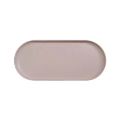 Large Vegan Leather Round Tray