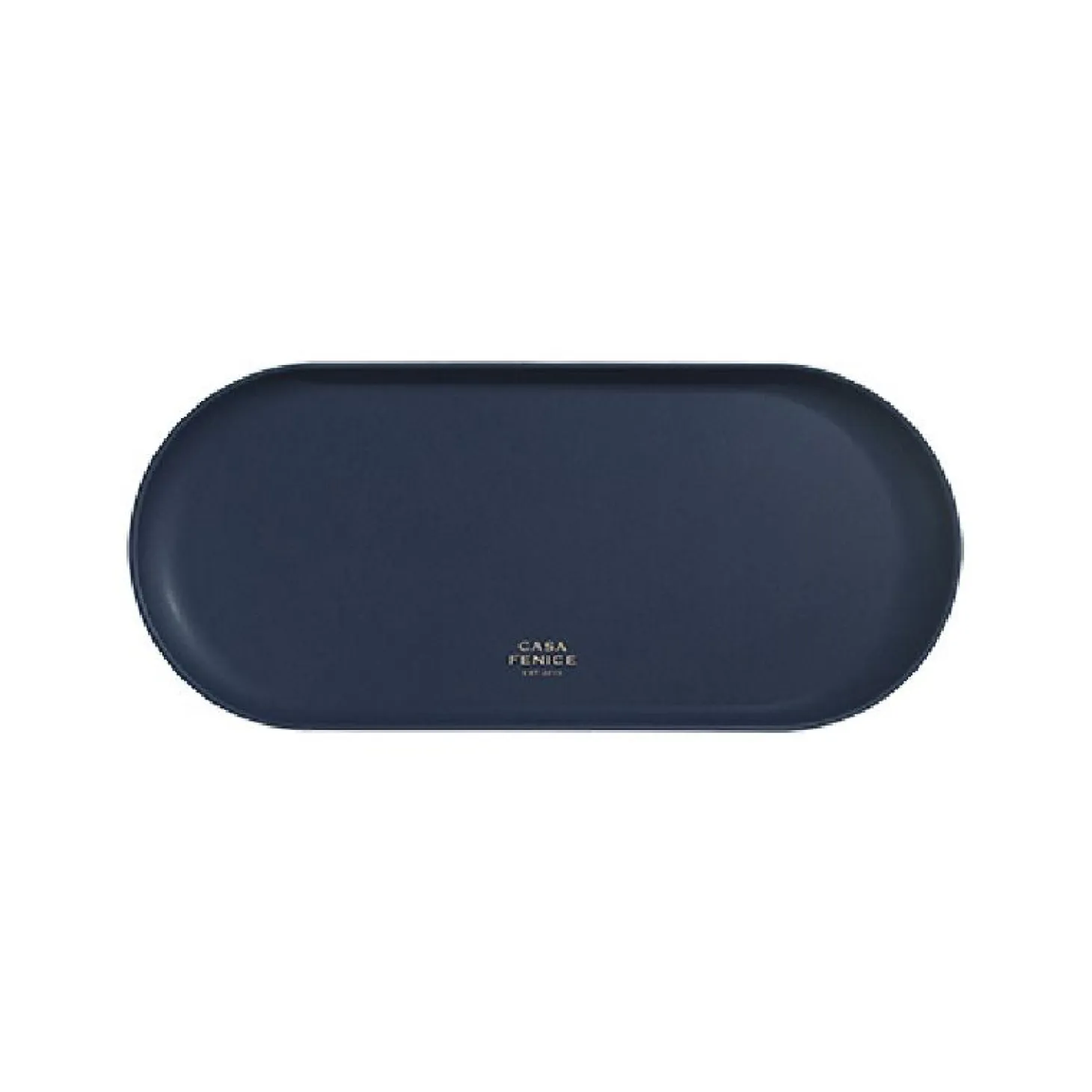Large Vegan Leather Round Tray