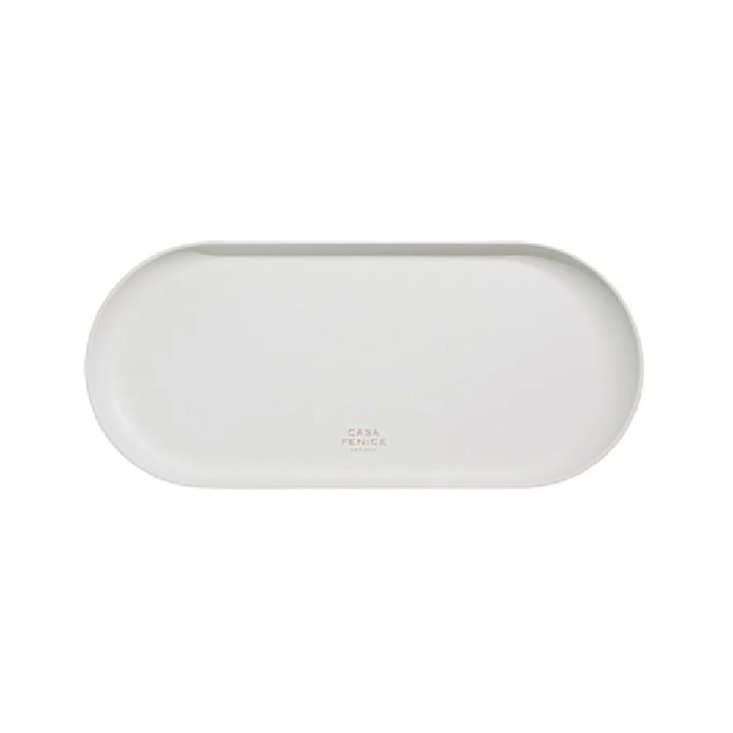 Large Vegan Leather Round Tray