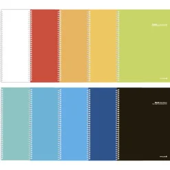 Large Vivid Spiral Lined Notebook
