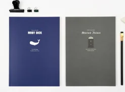 Large World Literature Lined Notebook