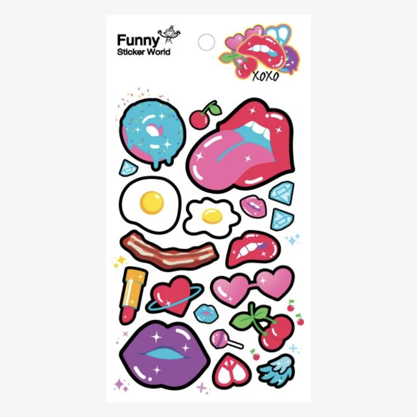 Large XOXO Epoxy Sticker