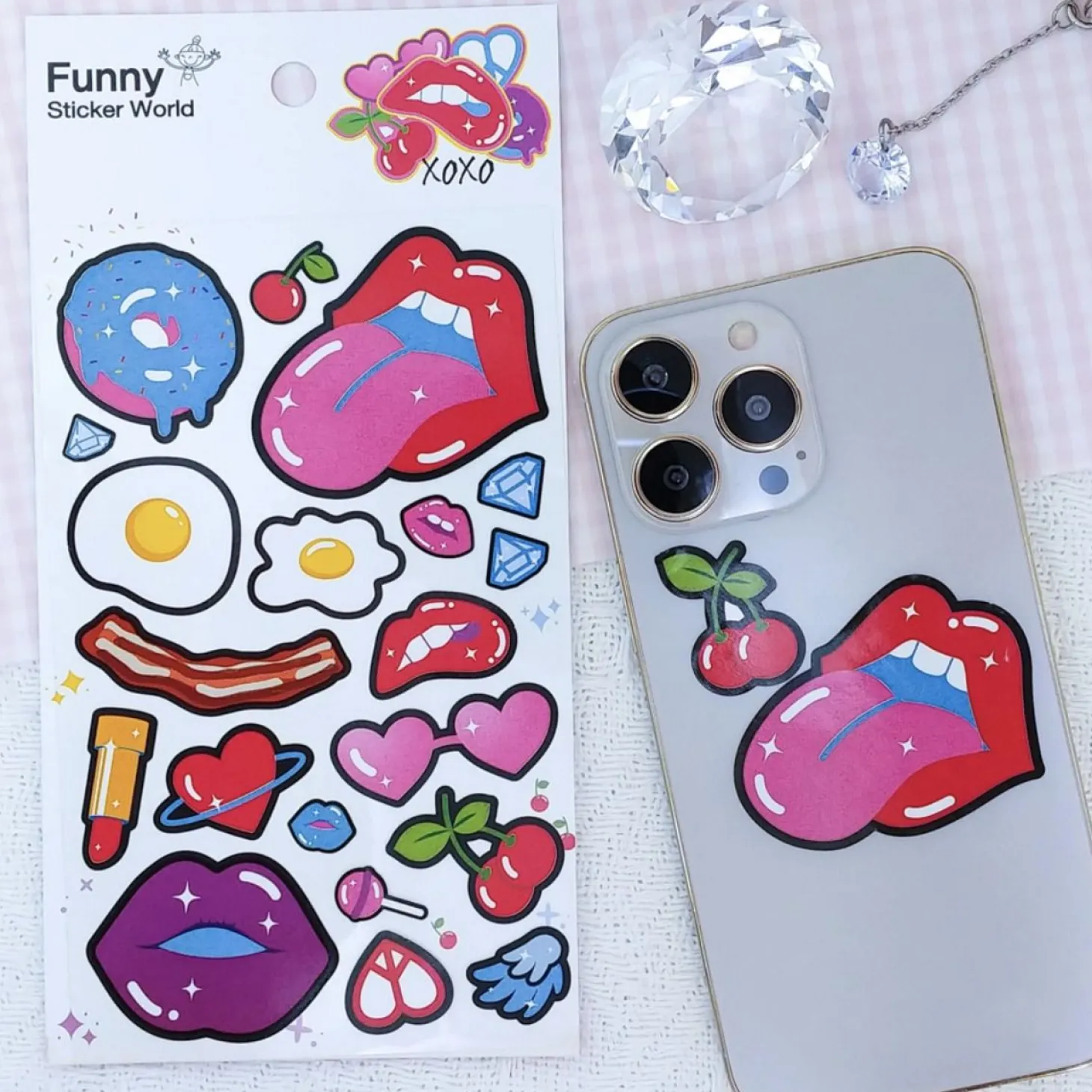 Large XOXO Epoxy Sticker