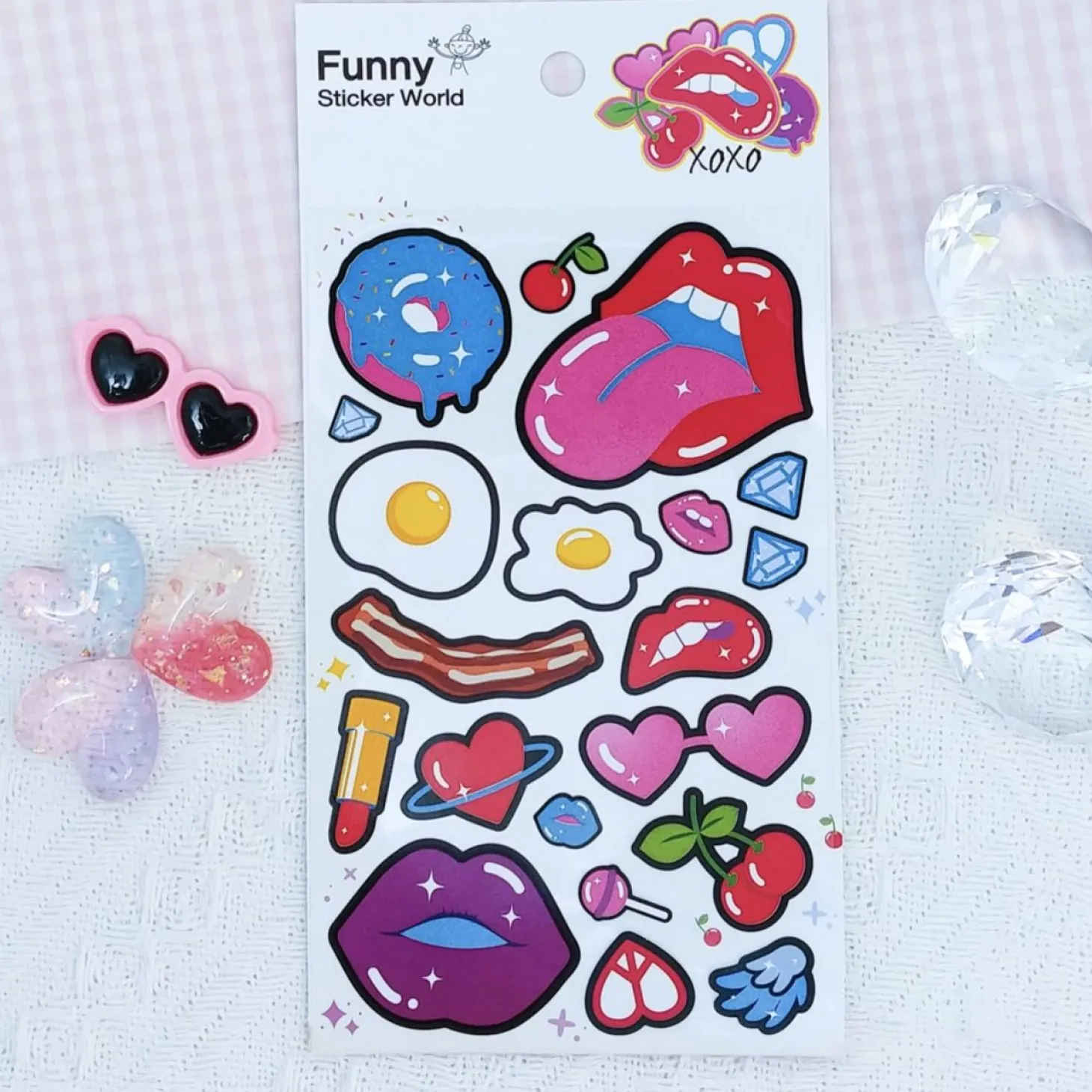 Large XOXO Epoxy Sticker