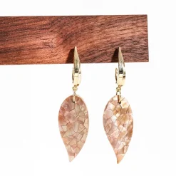 Leaf Mother of Pearl Earrings