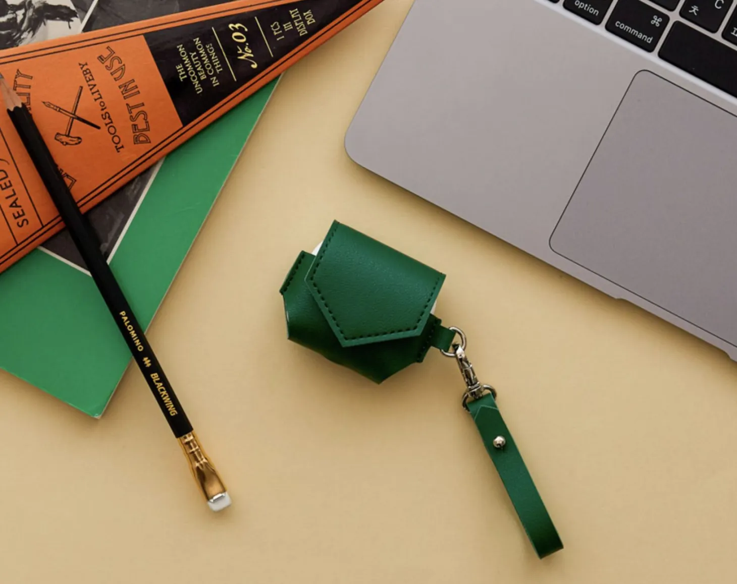 Leather AirPods 3 Pouch + Strap Set
