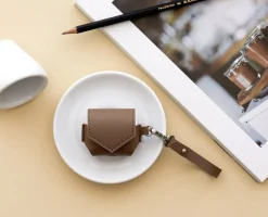 Leather AirPods 3 Pouch + Strap Set