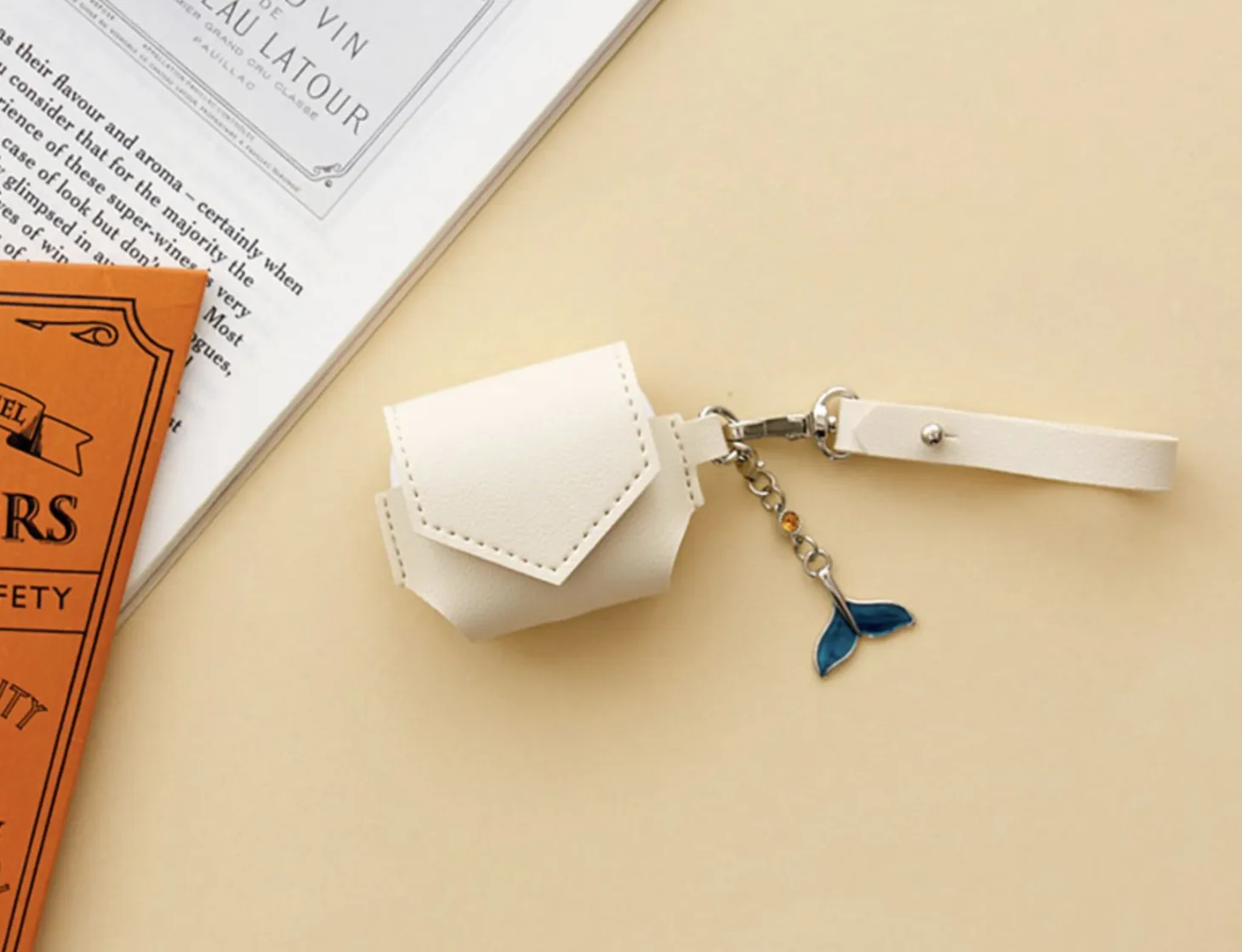 Leather AirPods 3 Pouch + Strap Set