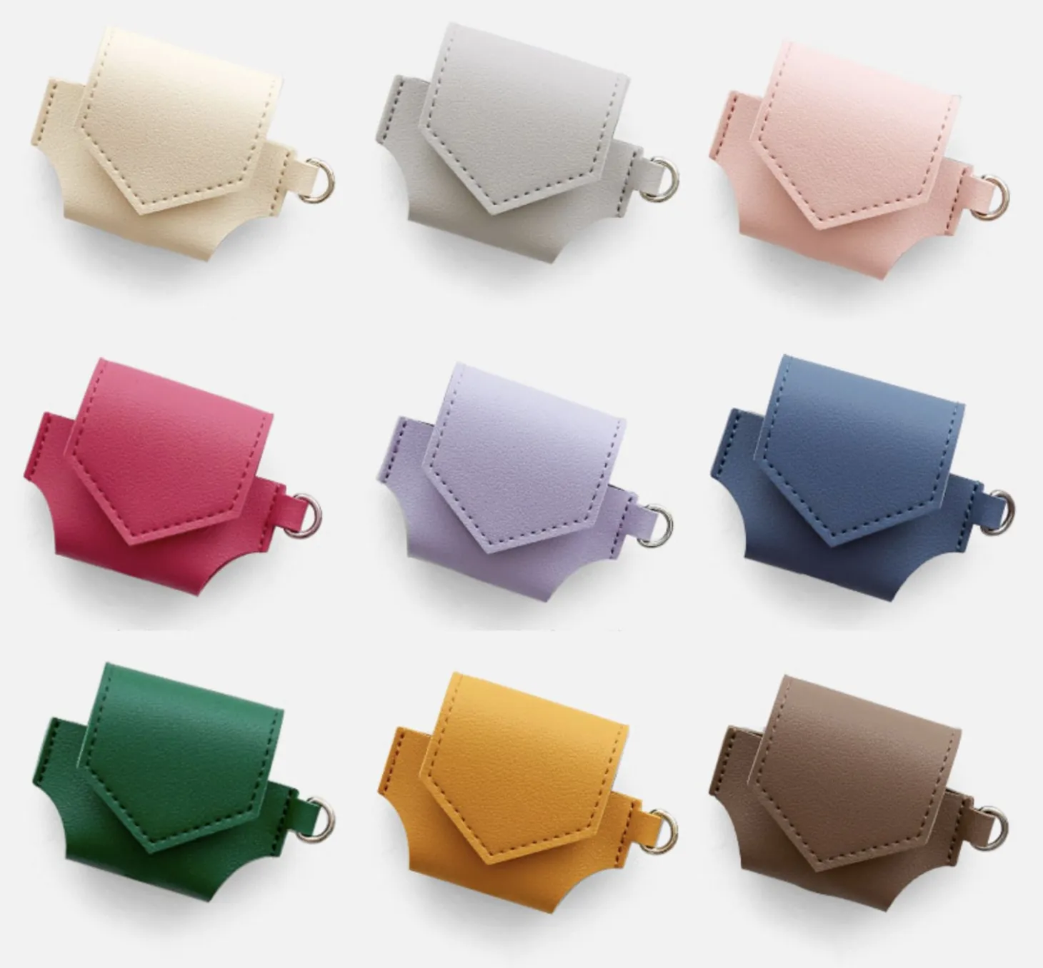 Leather AirPods 3 Pouch + Strap Set