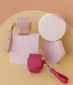 Leather AirPods Pouch + Strap Set