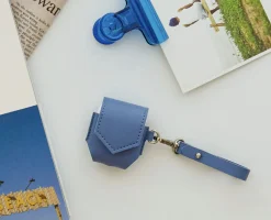 Leather AirPods Pouch + Strap Set