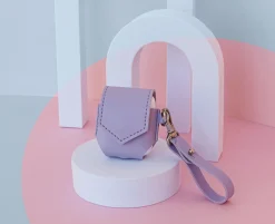 Leather AirPods Pouch + Strap Set