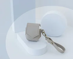 Leather AirPods Pouch + Strap Set