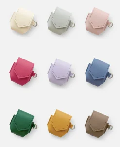 Leather AirPods Pouch + Strap Set