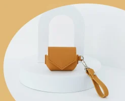 Leather AirPods Pro Pouch + Strap Set