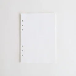 Leatherlike 6 Ring A5 Plain Note Refill