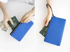 Leather Slim Clutch