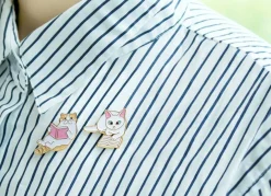 Let's Read Cat Badge