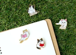 Let's Read Cat Badge