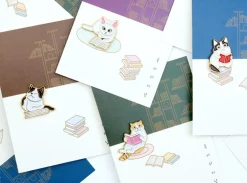 Let's Read Cat Badge