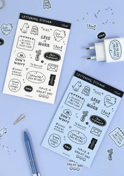 Lettering Removable Sticker