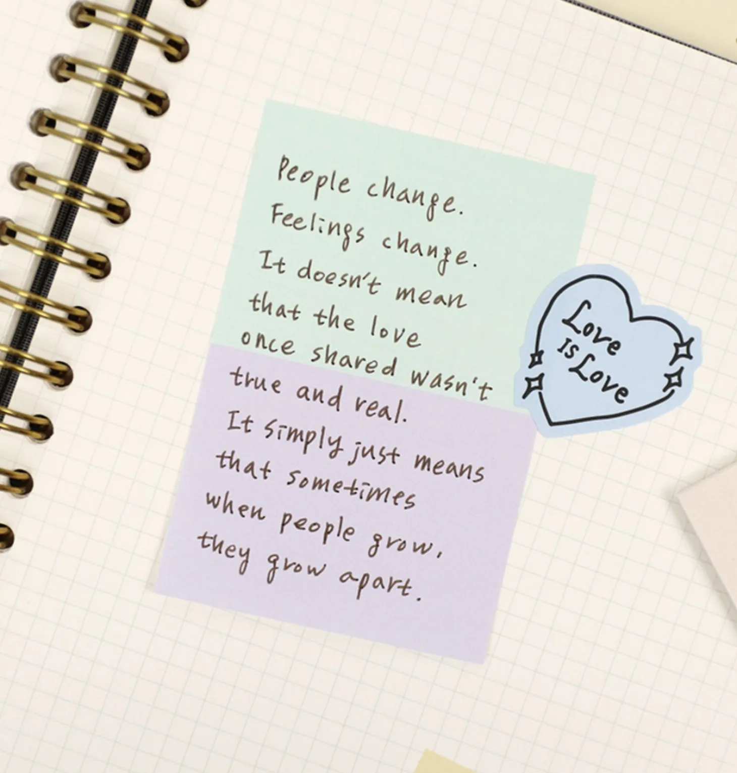 Life Pastel Sticky Note