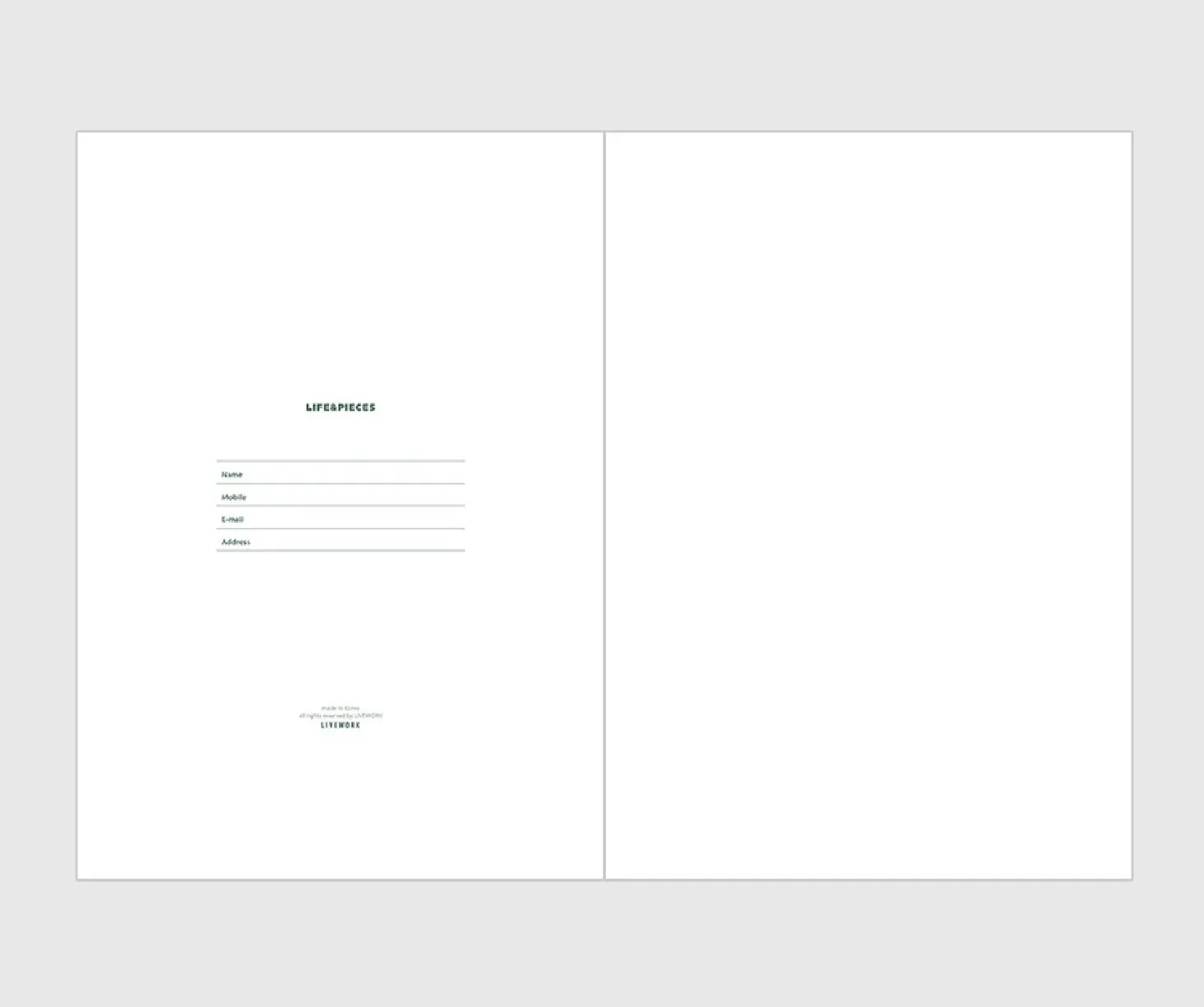 Life & Pieces Your Planner (1 Month)
