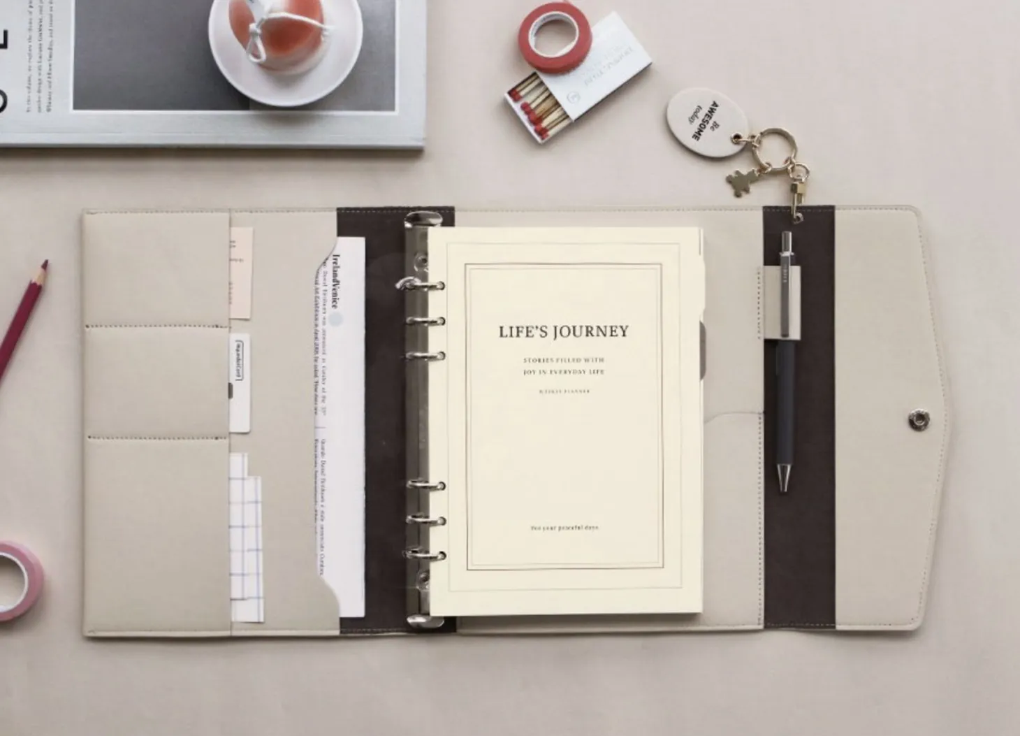 Life's Journey 6 Ring A5 Binder