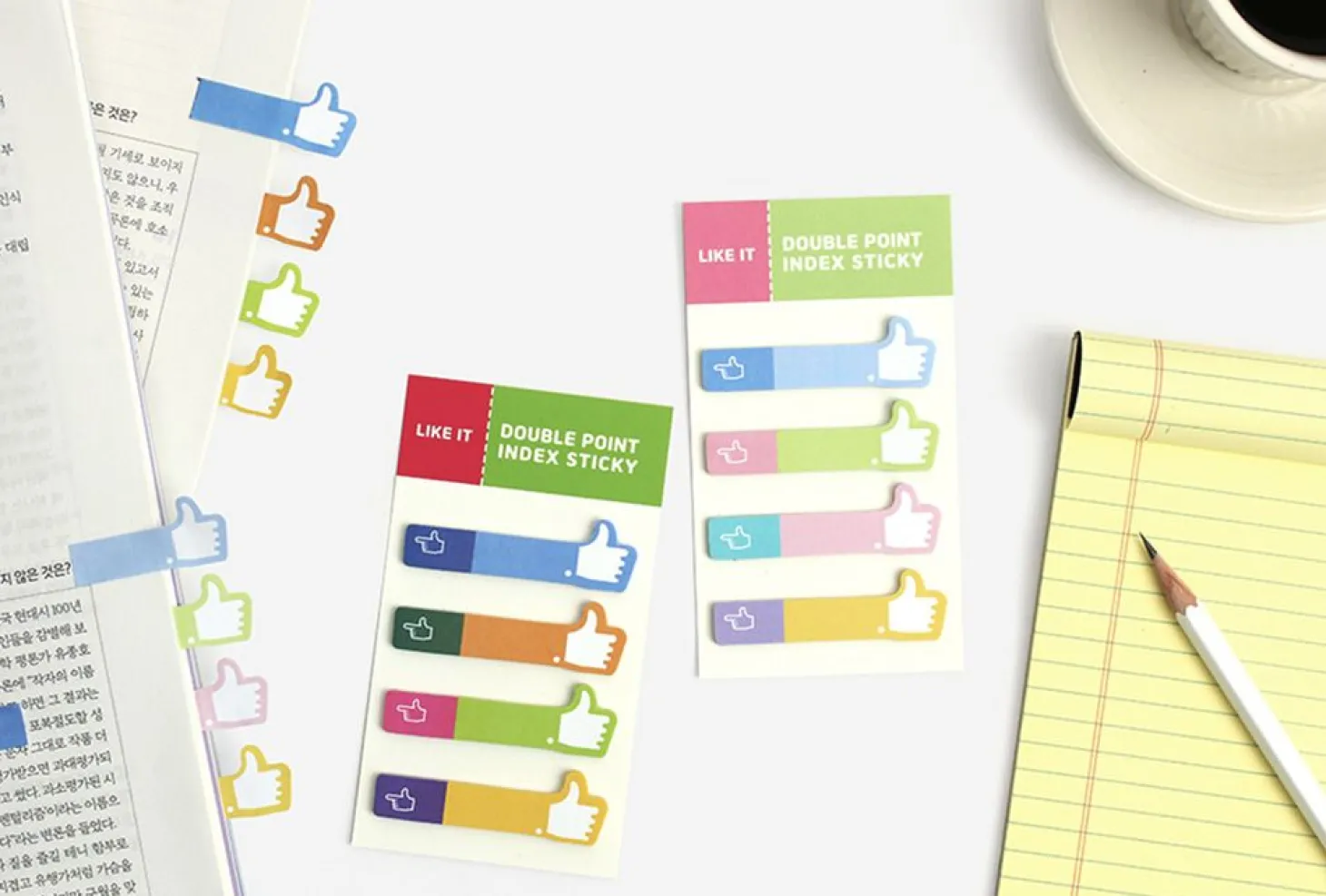 Like It Double Point Index Sticky Note