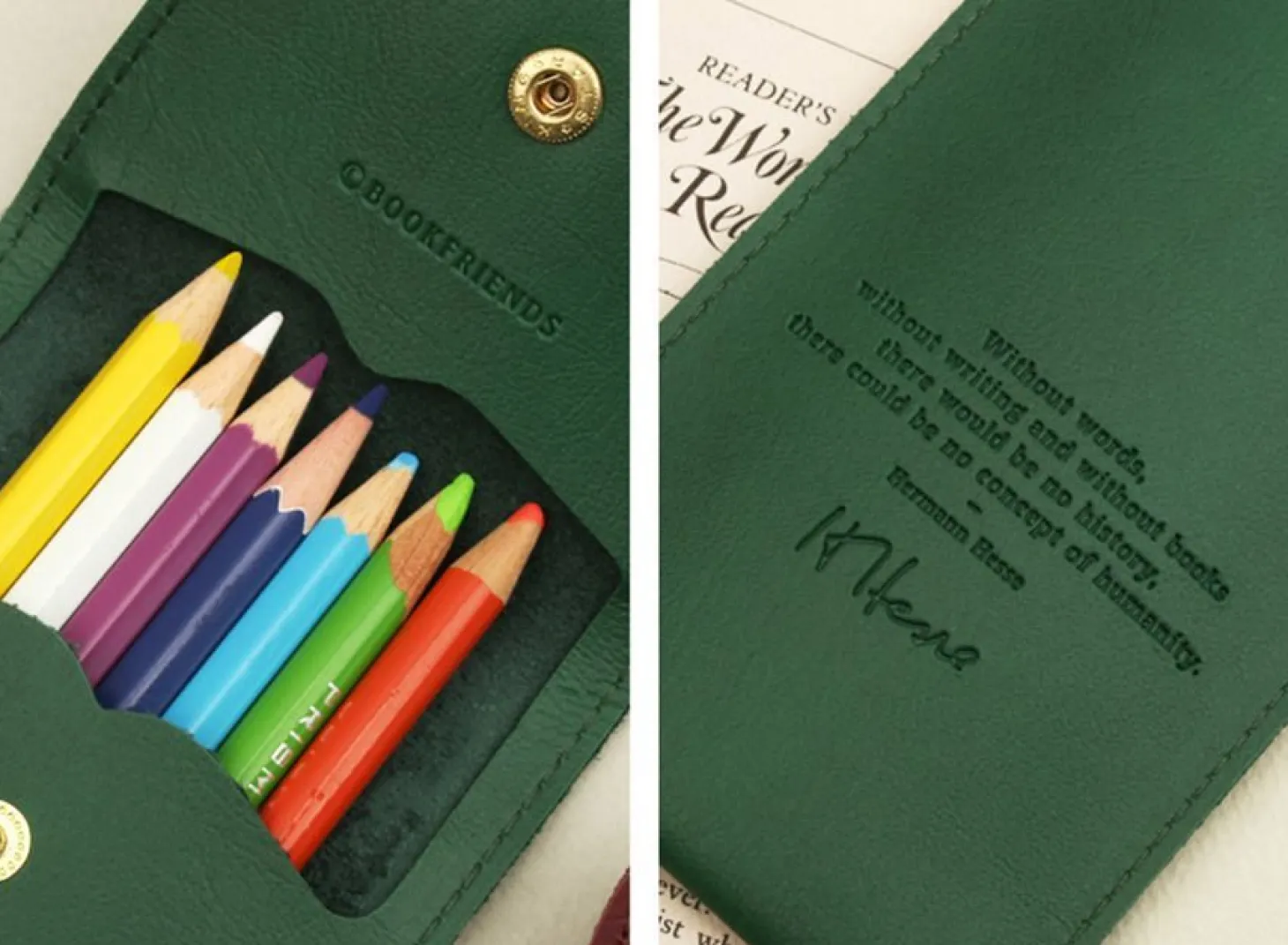 Literature Button Pen Pocket