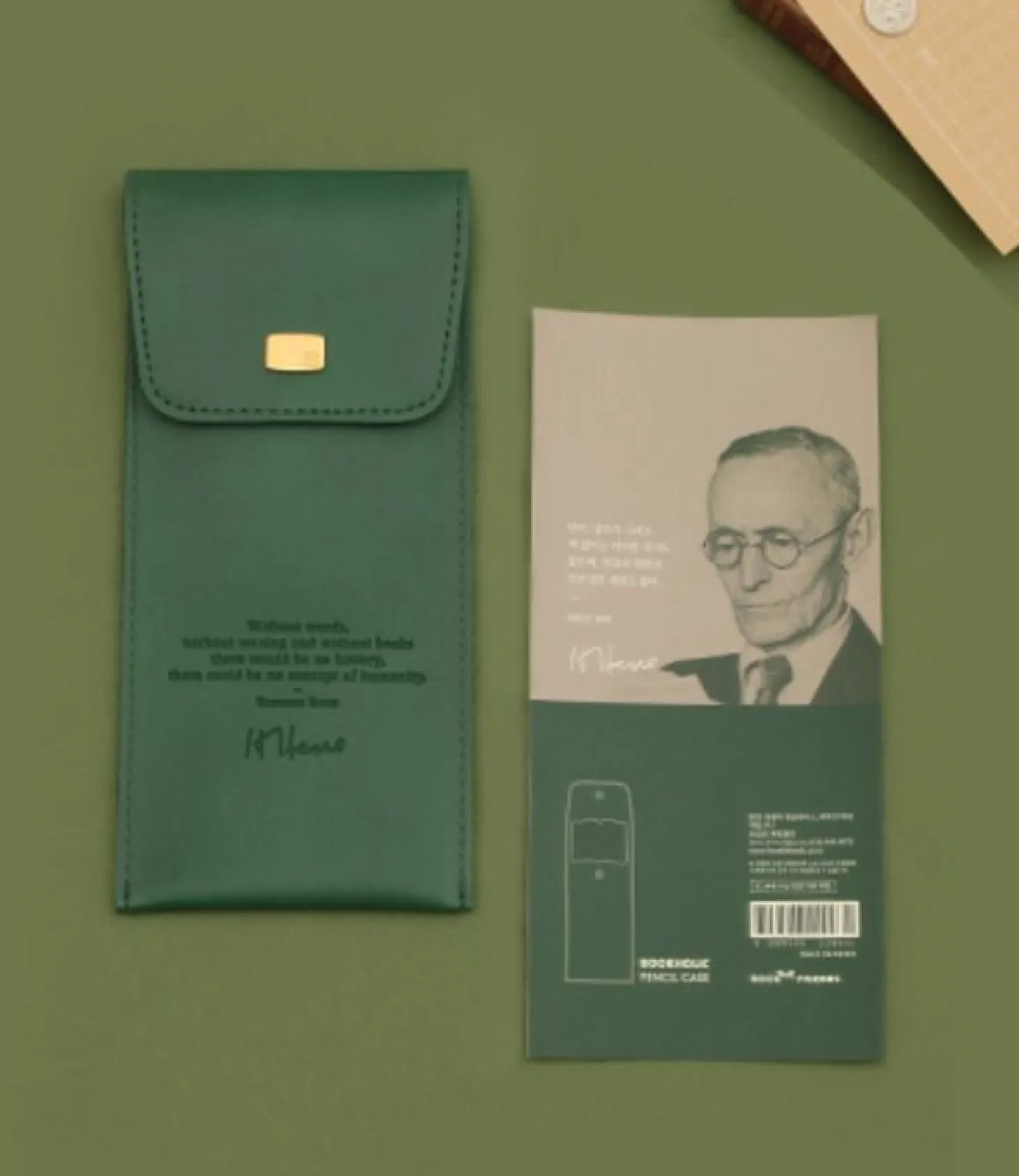 Literature Button Pen Pocket