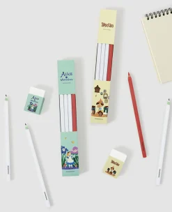 Literature Pencil & Eraser Set