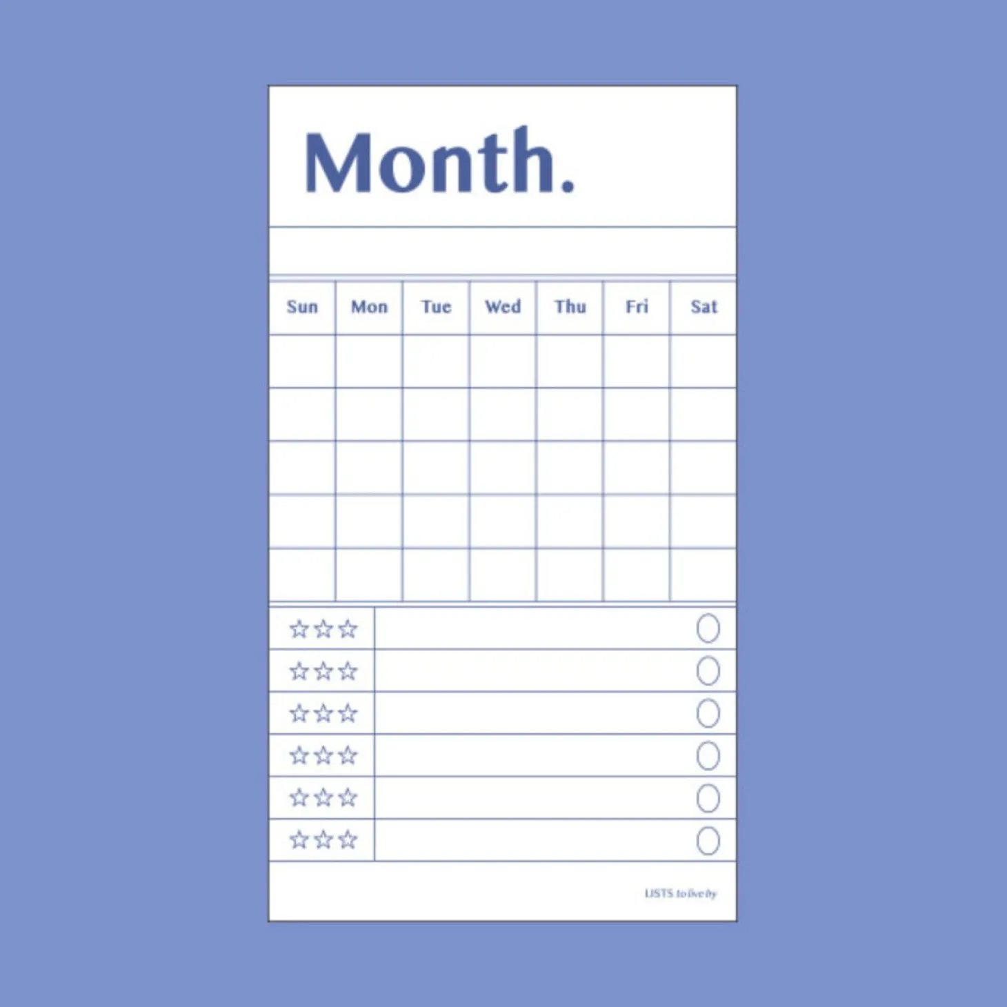 Live By Plan Memo Pad