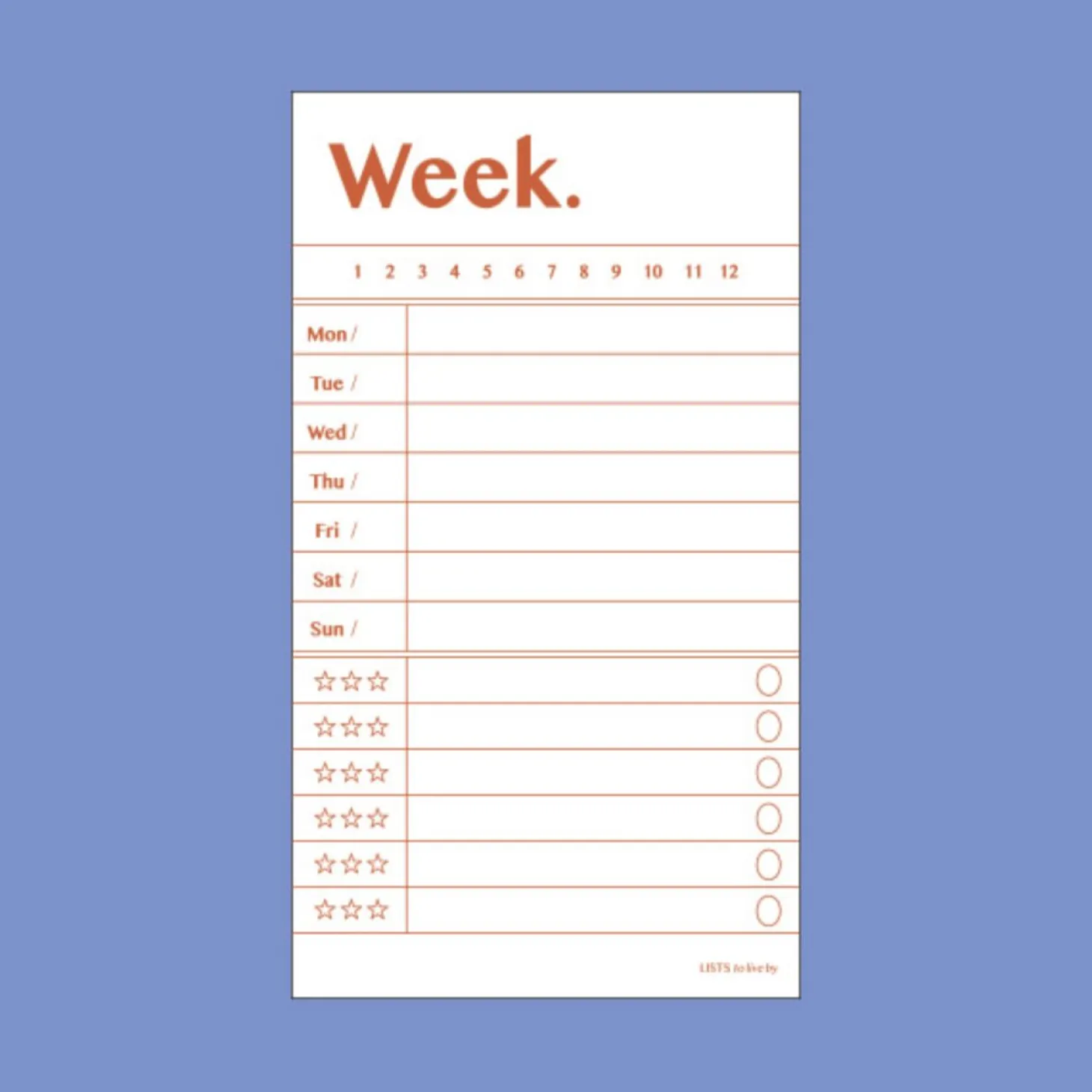 Live By Plan Memo Pad