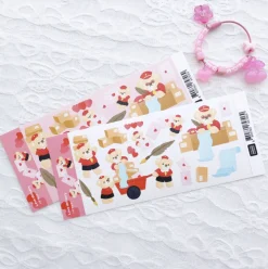 Love Delivery Bear Slim Sticker